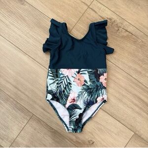 PatPat Tropical One-Piece Swimsuit. Size 3T/4T